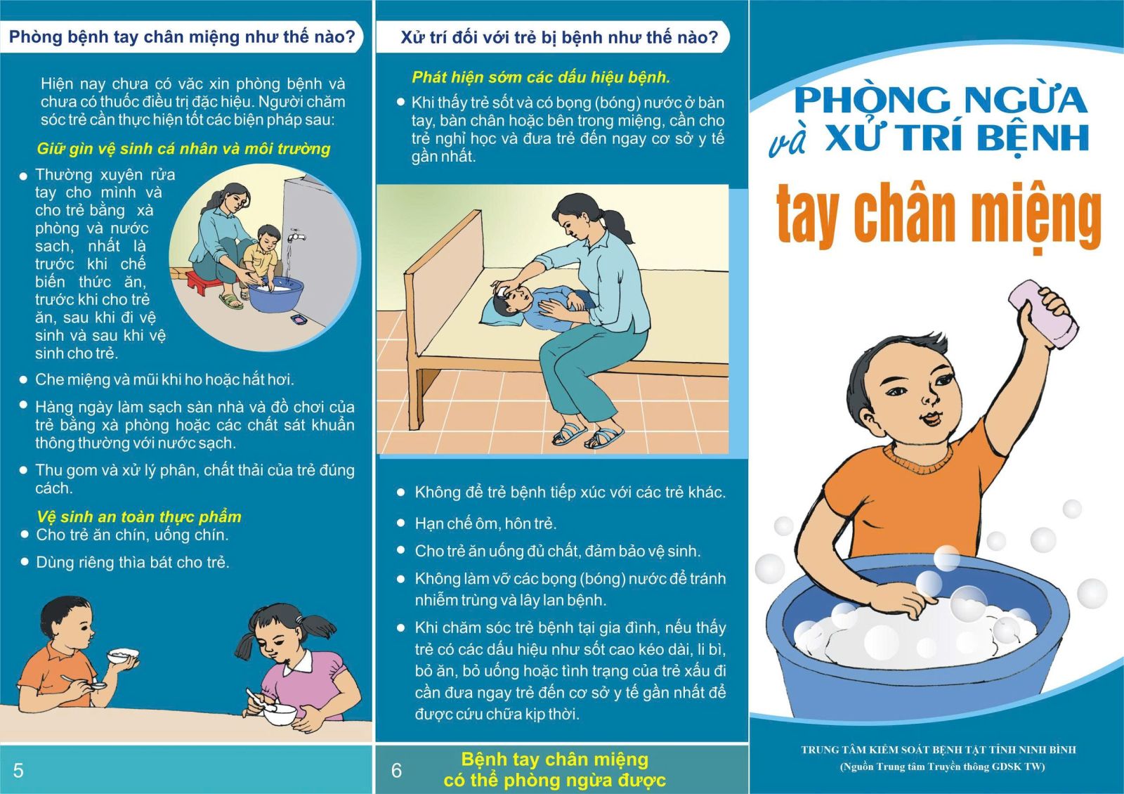 Tờ rơi Phòng, chống bệnh tay - chân - miệng
