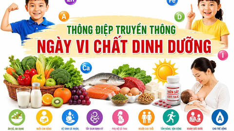Ngày vi chất dinh dưỡng cho trẻ 01/6/2026