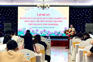 Sở Y tế tổ chức tập huấn hướng dẫn xây dựng đề cương nghiên cứu khoa học