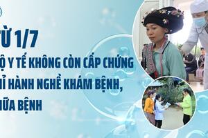 Từ 01/7, Bộ Y tế không còn cấp chứng chỉ hành nghề khám bệnh, chữa bệnh