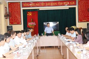 Sở Y tế tỉnh Ninh Bình kiểm tra, giám sát công tác khám sức khỏe toàn dân tại Bệnh viện Đa khoa Bình Lục
