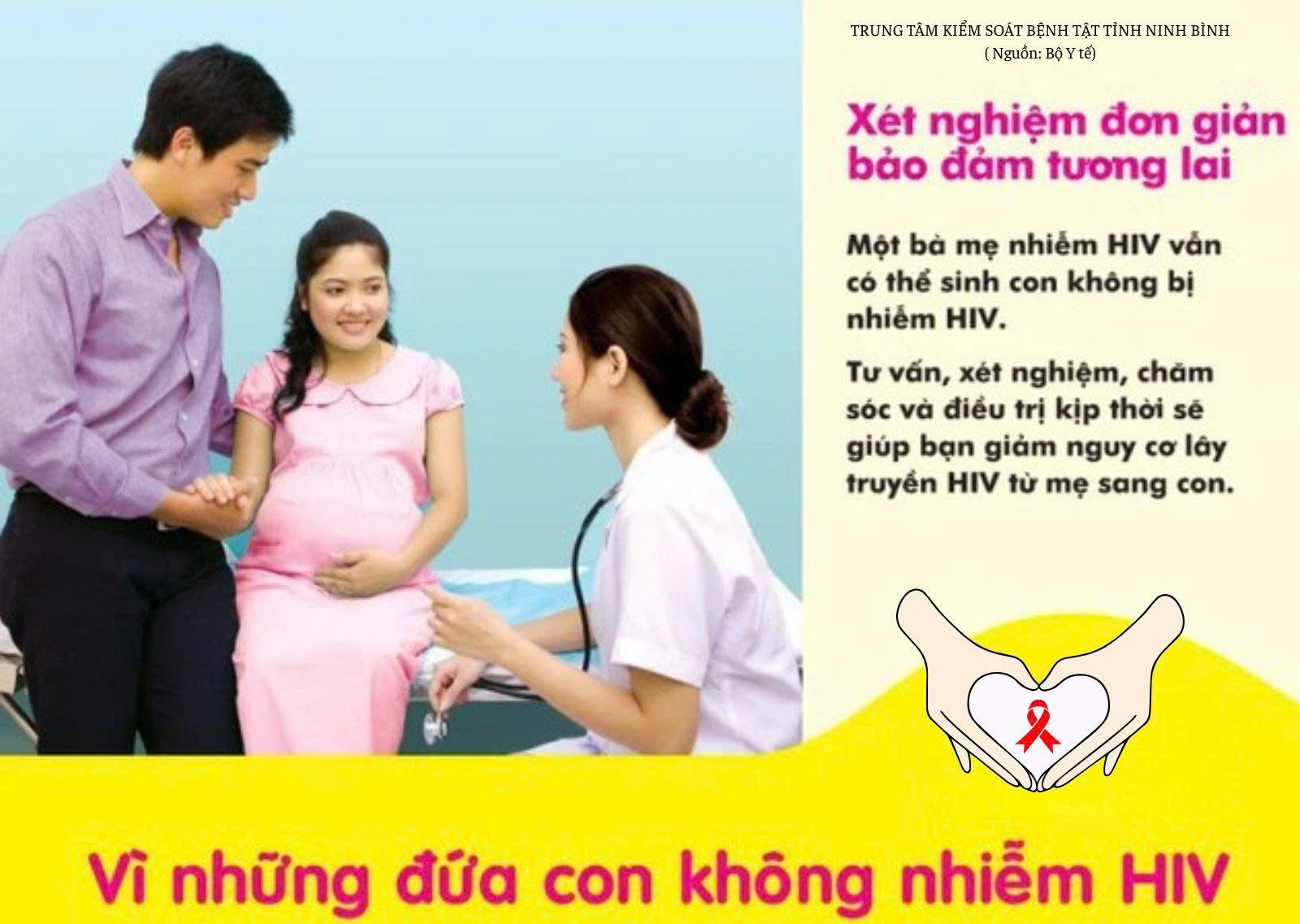 Xét nghiệm đơn giản, đảm bảo tương lai vì những đứa con không nhiễm HIV