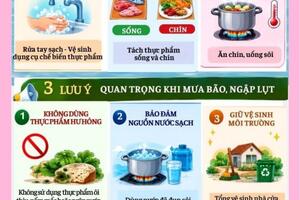 Đảm bảo an toàn thực phẩm trong mùa mưa bão