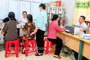 Hơn 1.000 người dân xã Gia Tường được khám sức khỏe định kỳ, khám sàng lọc miễn phí tại Bệnh viện Đa khoa Nho Quan