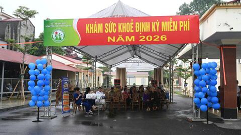 Bệnh viện Đa khoa Nho Quan ra quân khám sức khỏe định kỳ   cho người dân