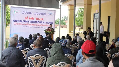 Mít tinh hưởng ứng Tuần lễ Glôcôm thế giới 2026